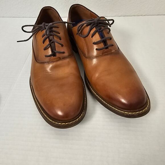 Vince Camuto Lawson Oxford Size 9M Cognac - Picture 2 of 8